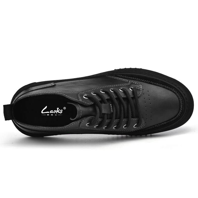Туфли мужские Men"s Casual Men High-Top Laoks, хаки — фото 4