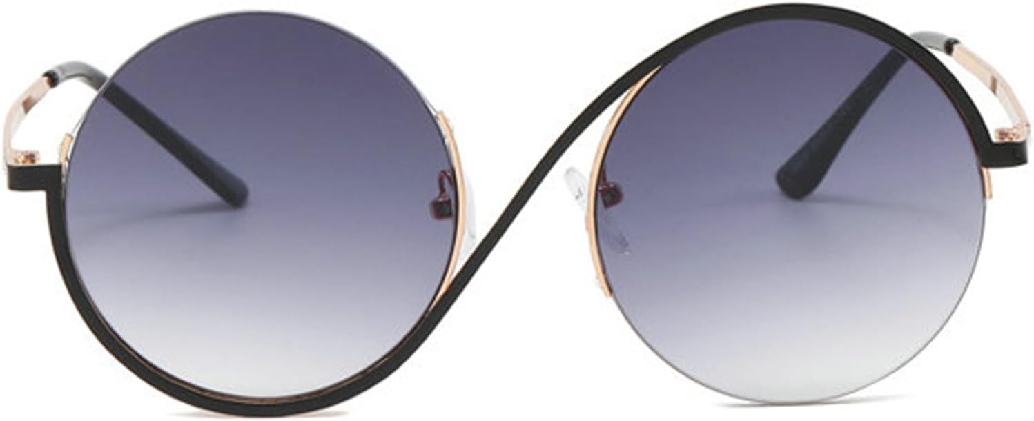 

Willochra Unique женские круглые солнцезащитные очки из металла в винтажном стиле, градиентные солнцезащитные очки для женщин, защита от УФ-излучения UV400, модные мужские солнцезащитные очки в стиле панк, C1