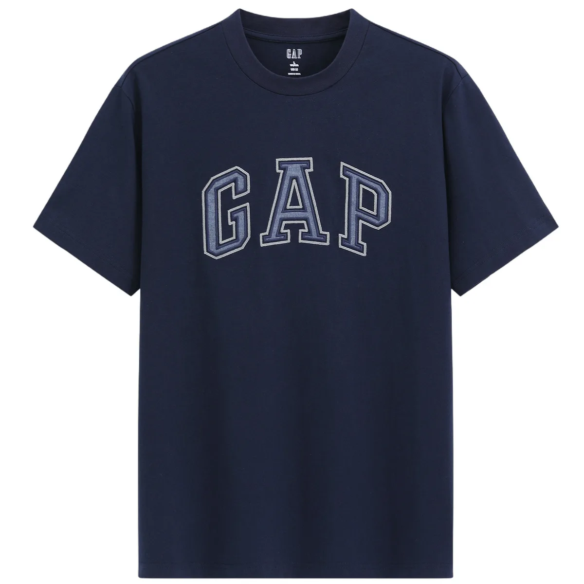 Футболка унисекс с круглым вырезом и прямым кроем GAP, White 1 — фото 4