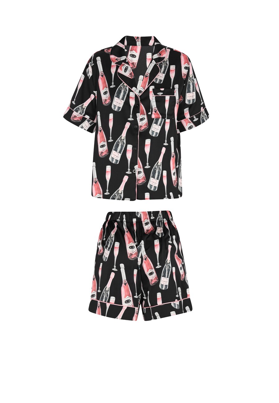 

Короткий пижамный комплект faina, черный