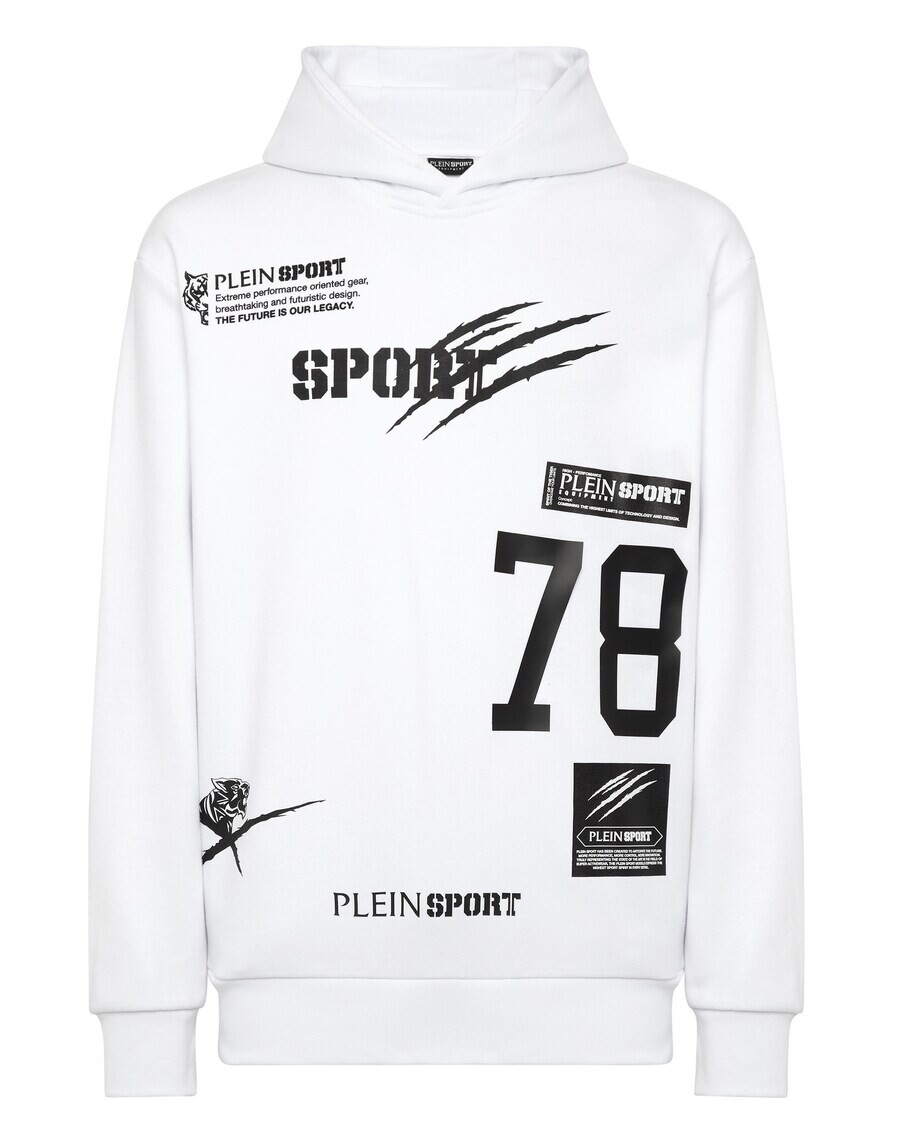 

Толстовка с капюшоном Plein Sport Sweatshirt, белый