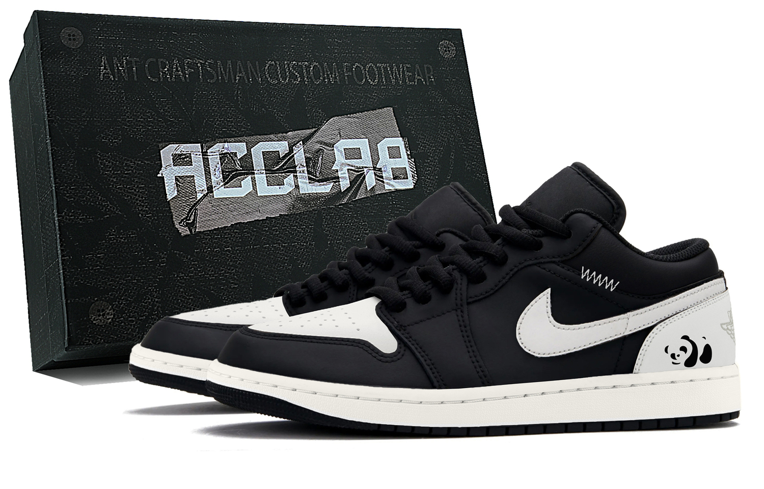 

Jordan Кроссовки Air 1 Height Increasing Low top Vintage для мужчин, бело-черные