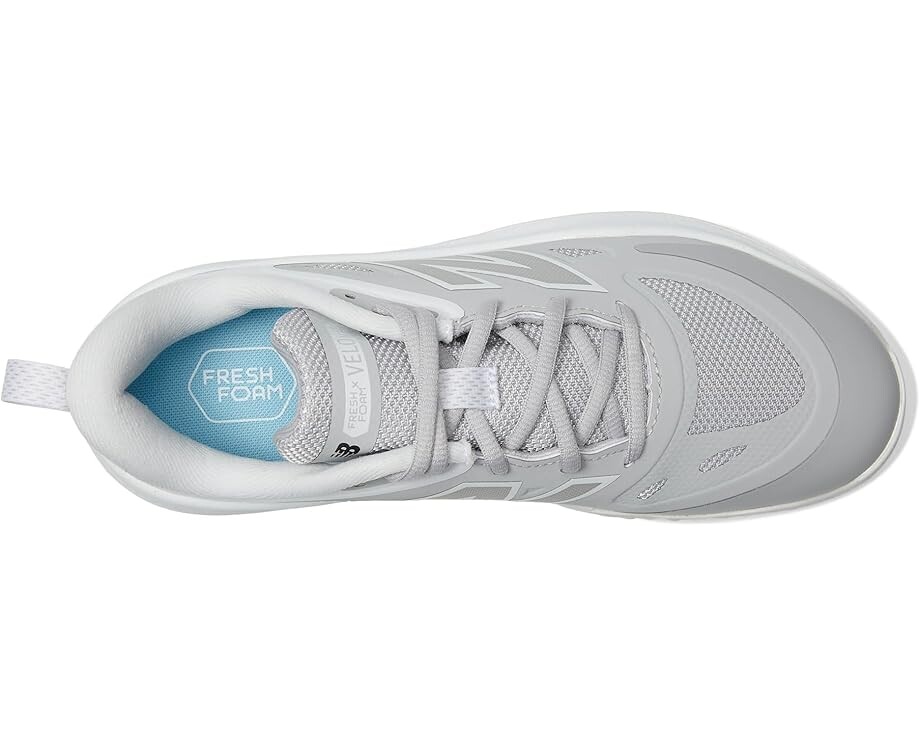 Кроссовки New Balance Fresh Foam Velov4 Turf-Trainer, цвет Rain Cloud/White — фото 2