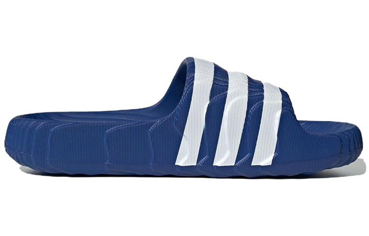 Adidas Adilette 22 Royal Blue Cloud White Adidas Originals, Синий Белый — фото 2