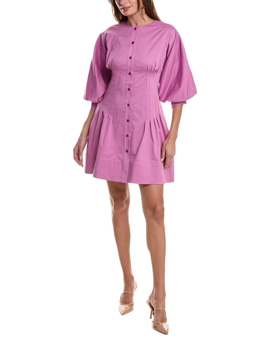 

Мини-платье Oscar de la Renta, фиолетовый