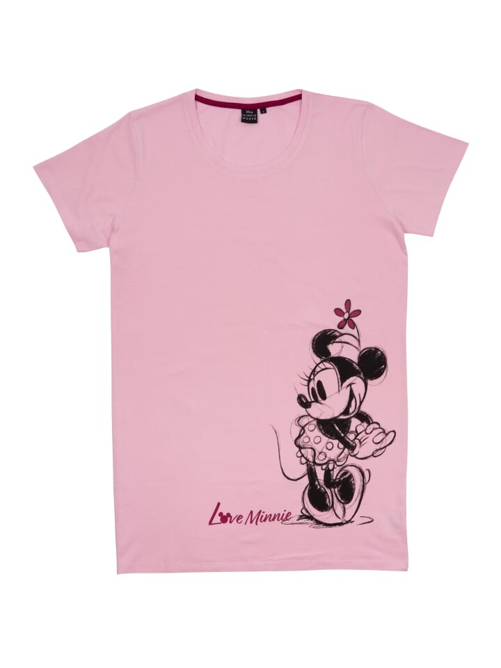 

Ночная рубашка United Labels Disney Minnie Mouse Love Minnie kurzärmlig, розовый