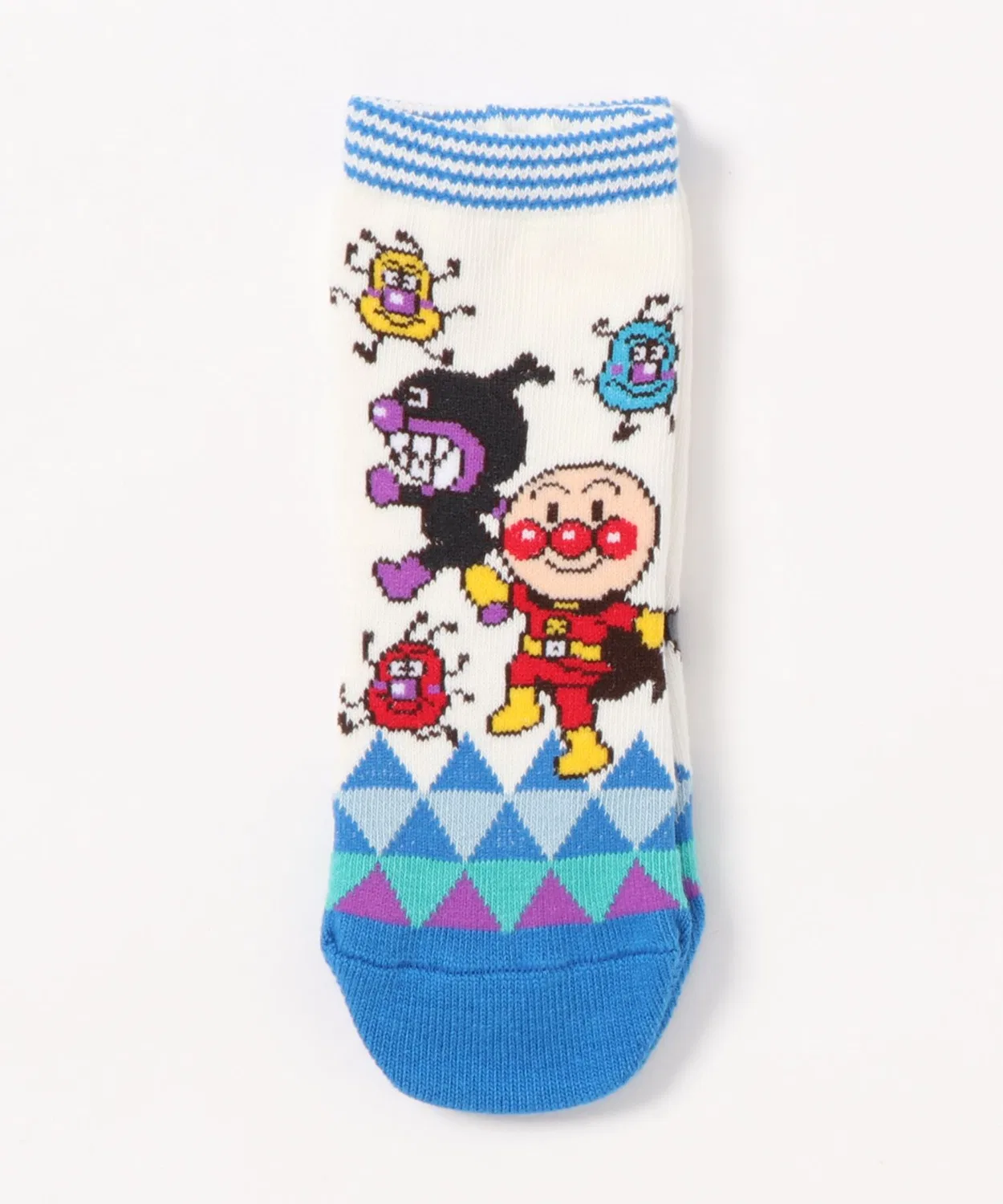 Носки с противоскользящим покрытием Anpanman Kids Collection, японские, оф-вайт — фото 4