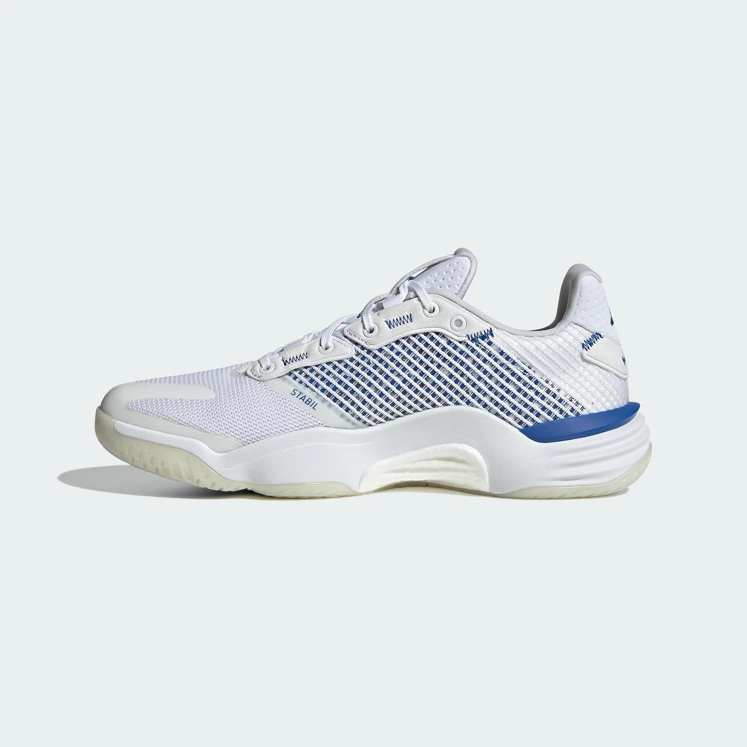 Мужские домашние кроссовки Adidas Stabil 16, белый/синий — фото 2