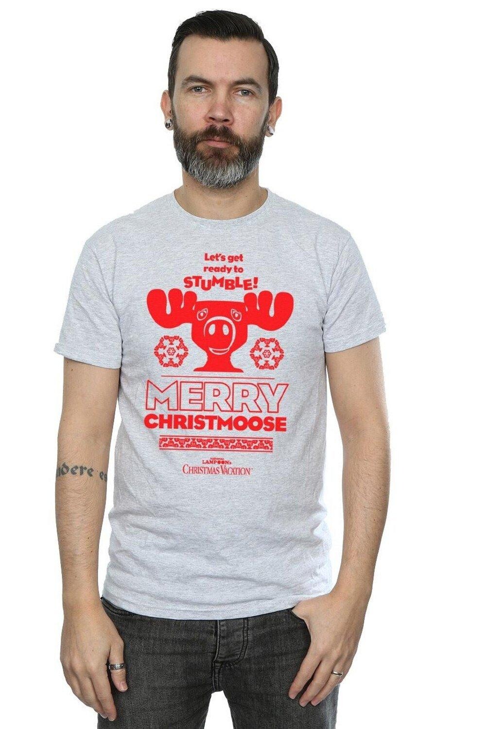 

Футболка «Веселый рождественский лось» National Lampoon's Christmas Vacation, серый