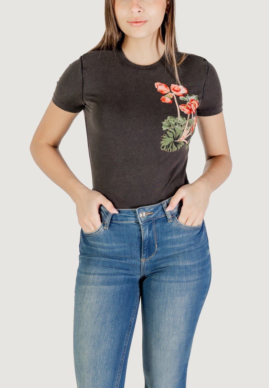 

Футболка с принтом Desigual, черный