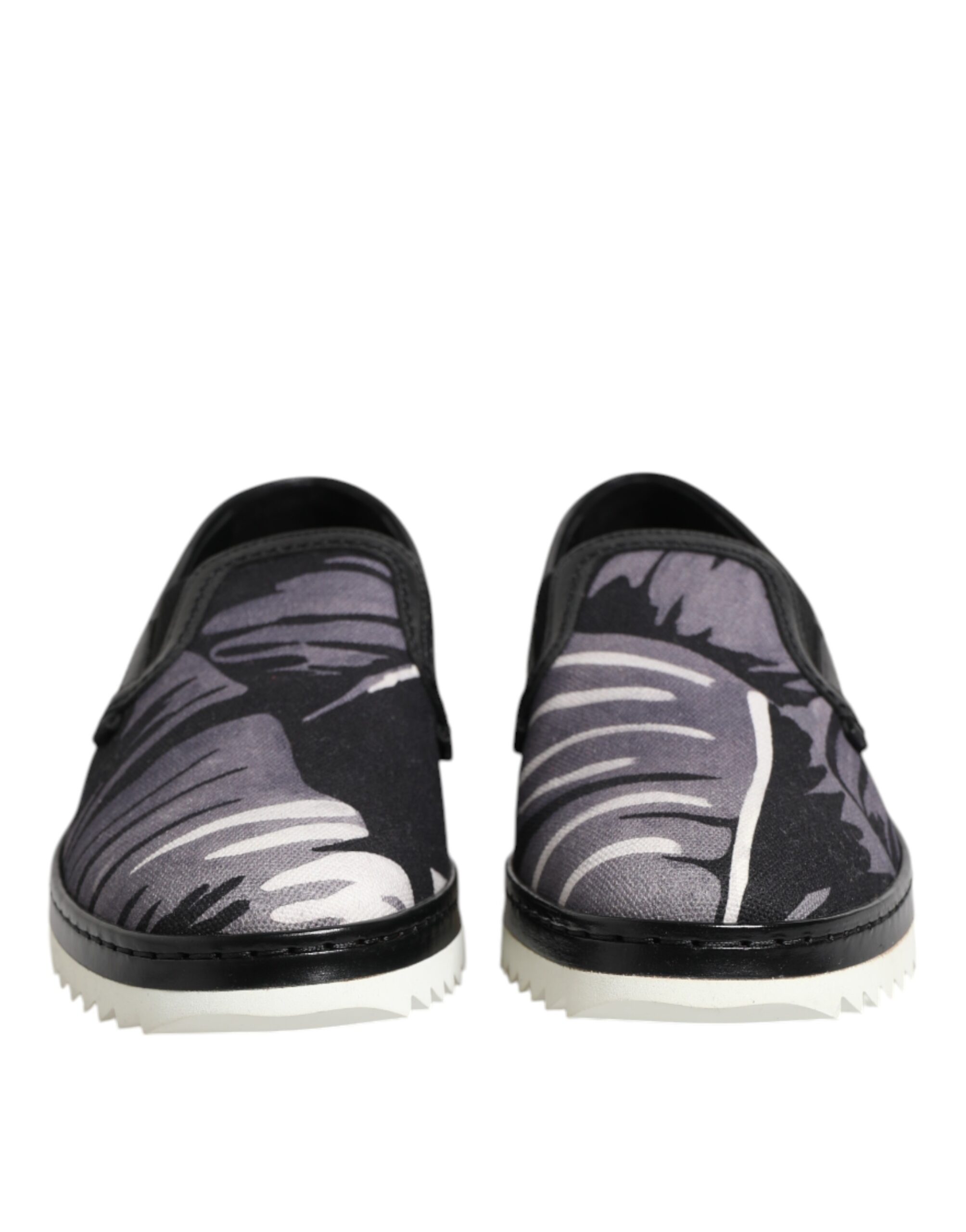 Черные тропические кроссовки Slip On для мужчин Dolce & Gabbana, Black — фото 2