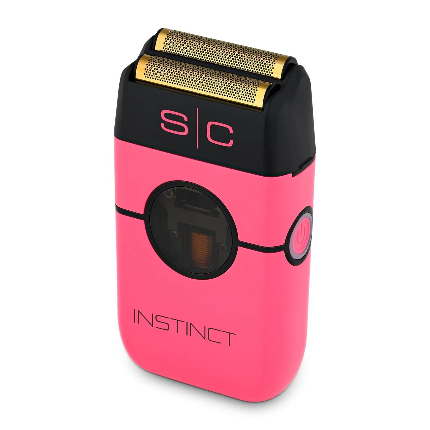 Беспроводная бритва StyleCraft Instinct с металлическим корпусом, двойной сеткой, двигателем IN2 Vector, интуитивно понятным управлением крутящим моментом и зарядкой через USB-C., Pink Shaver — фото 3