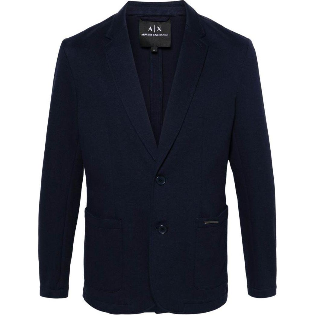

ARMANI EXCHANGE Однобортный пикейный пиджак, Marine Blue