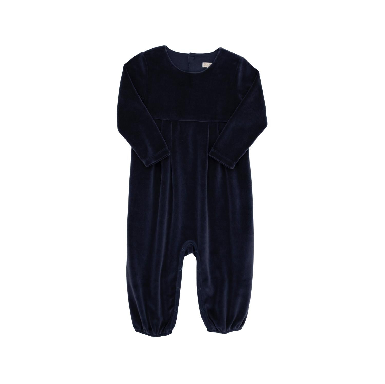 

Детский вельветовый комбинезон с длинными рукавами Bradford в цвете Nantucket Navy The Beaufort Bonnet Company