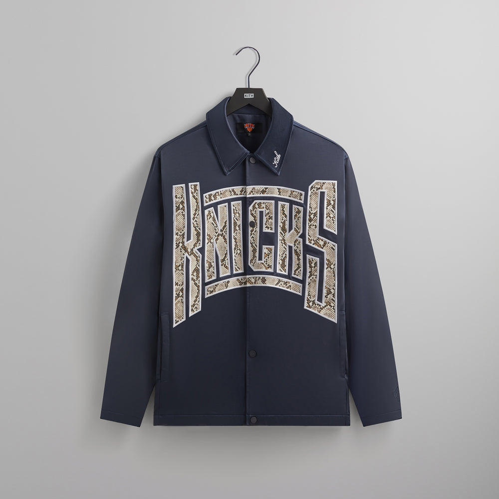 

Куртка Kith for the New York Knicks Snap Front Coaches Jacket, черный