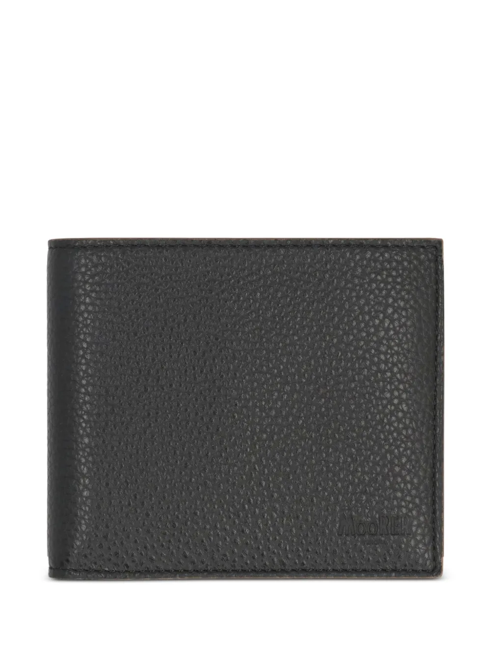 

Кошелек из зернистой кожи Moorer, черный