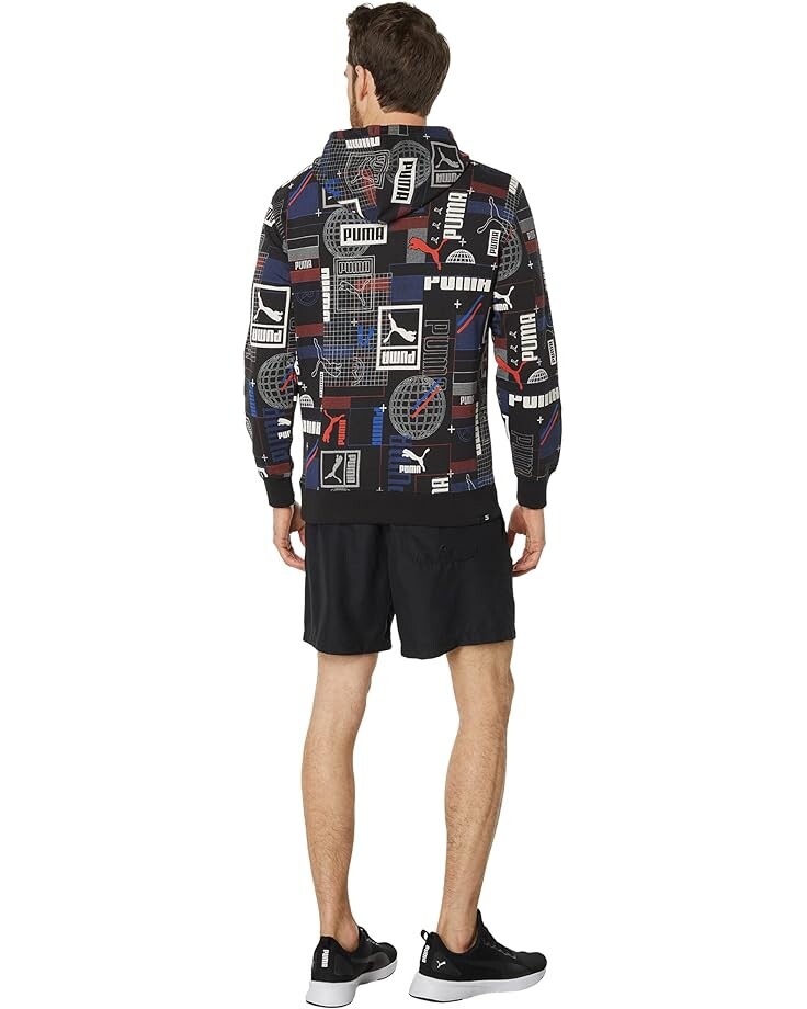 

Худи PUMA Classics Gen. All Over Print Hoodie, цвет Black/All Over Print