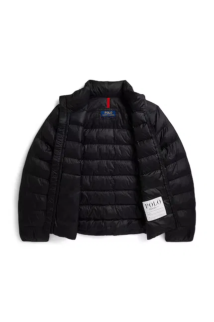 Куртка детская короткая стеганая Polo Ralph Lauren, черный — фото 3