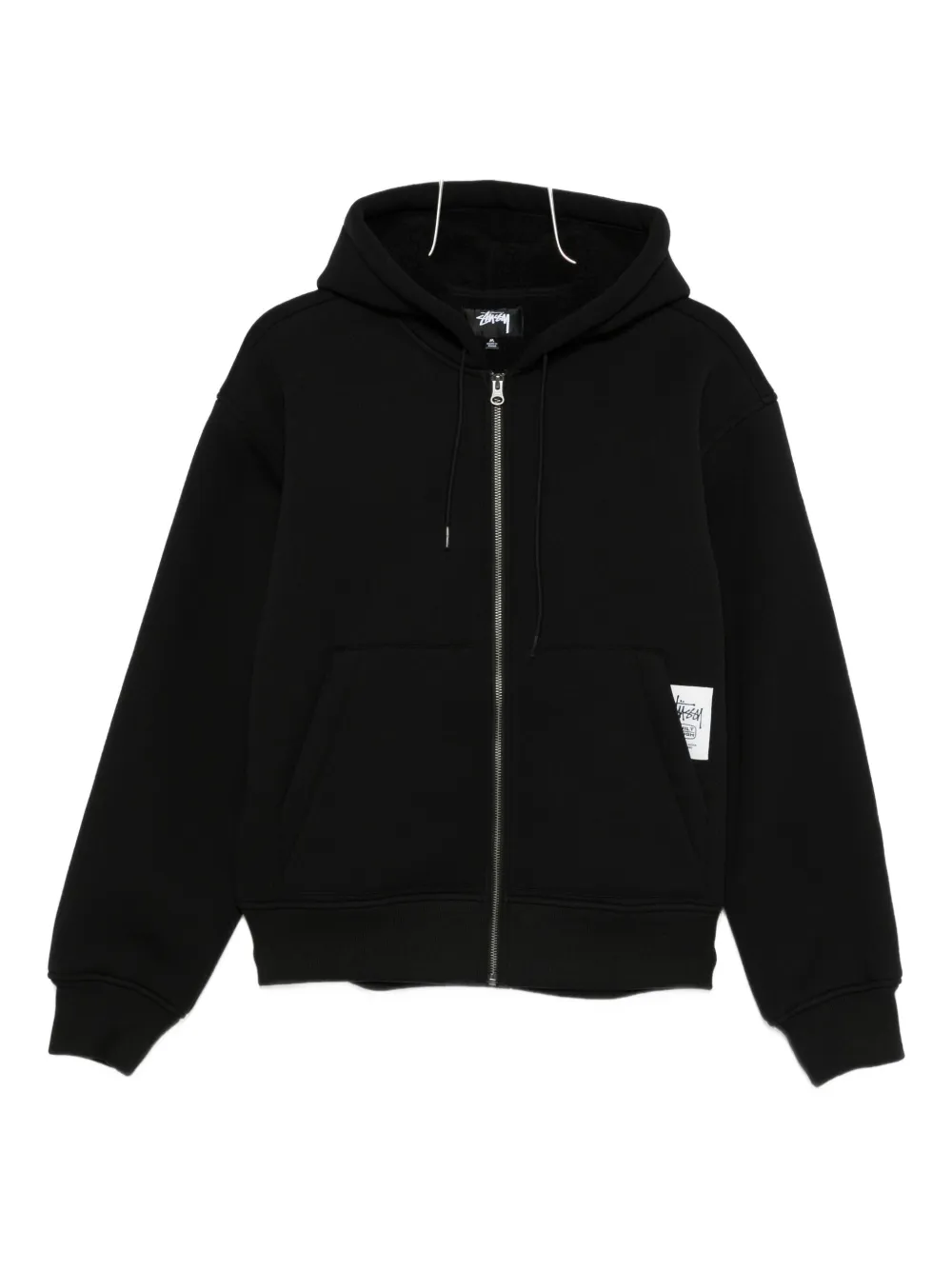 

Куртка с капюшоном на молнии Stüssy, черный