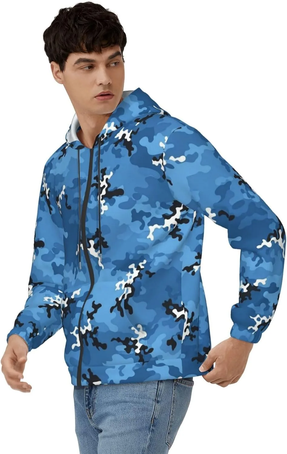 

Мужская толстовка с капюшоном и карманом KATVEESC