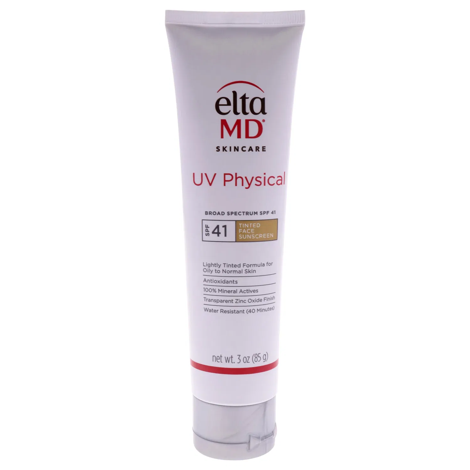 Солнцезащитный крем EltaMD с физическим УФ-защитным фактором SPF 41, подходит для мужчин и женщин, 85 мл (3 унции), Medium — фото 2