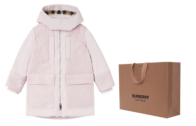 Burberry Kids Пуховик/пуховик, цвет Pink — фото 2