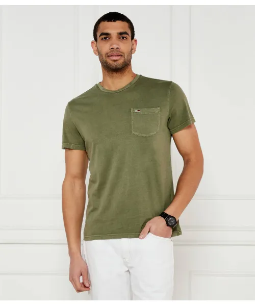 

Футболка Slim fit Tommy Jeans, зеленый