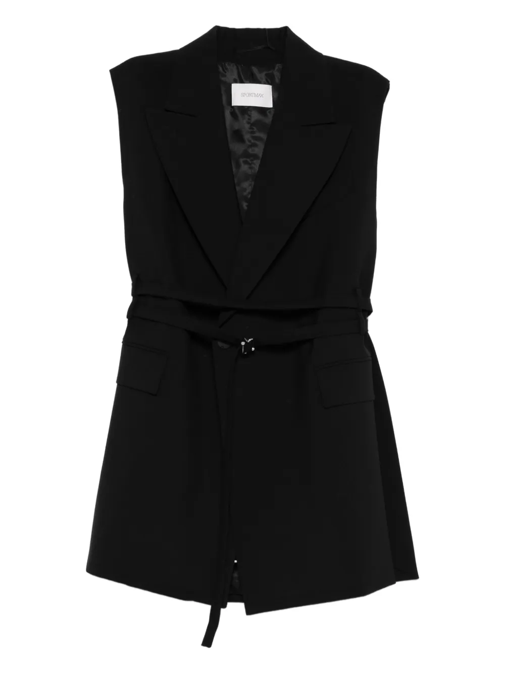 

Блейзер с поясом SPORTMAX, черный