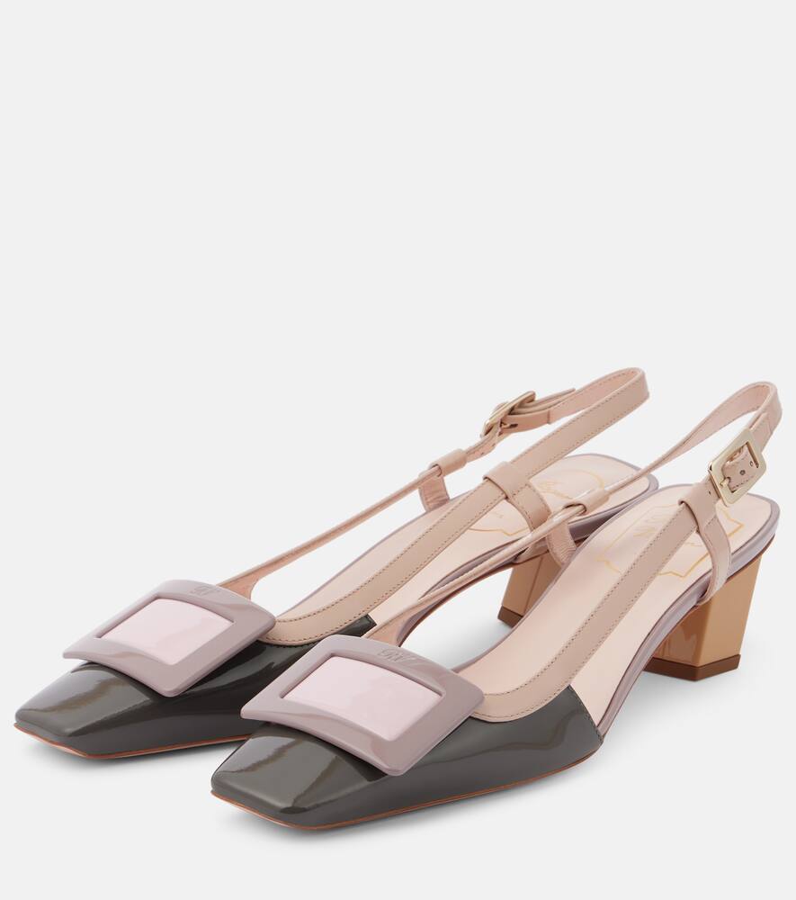 Лакированные лодочки на шпильке с открытой пяткой Belle Vivier Roger Vivier, B408+C211+C209+L231+M427 — фото 4