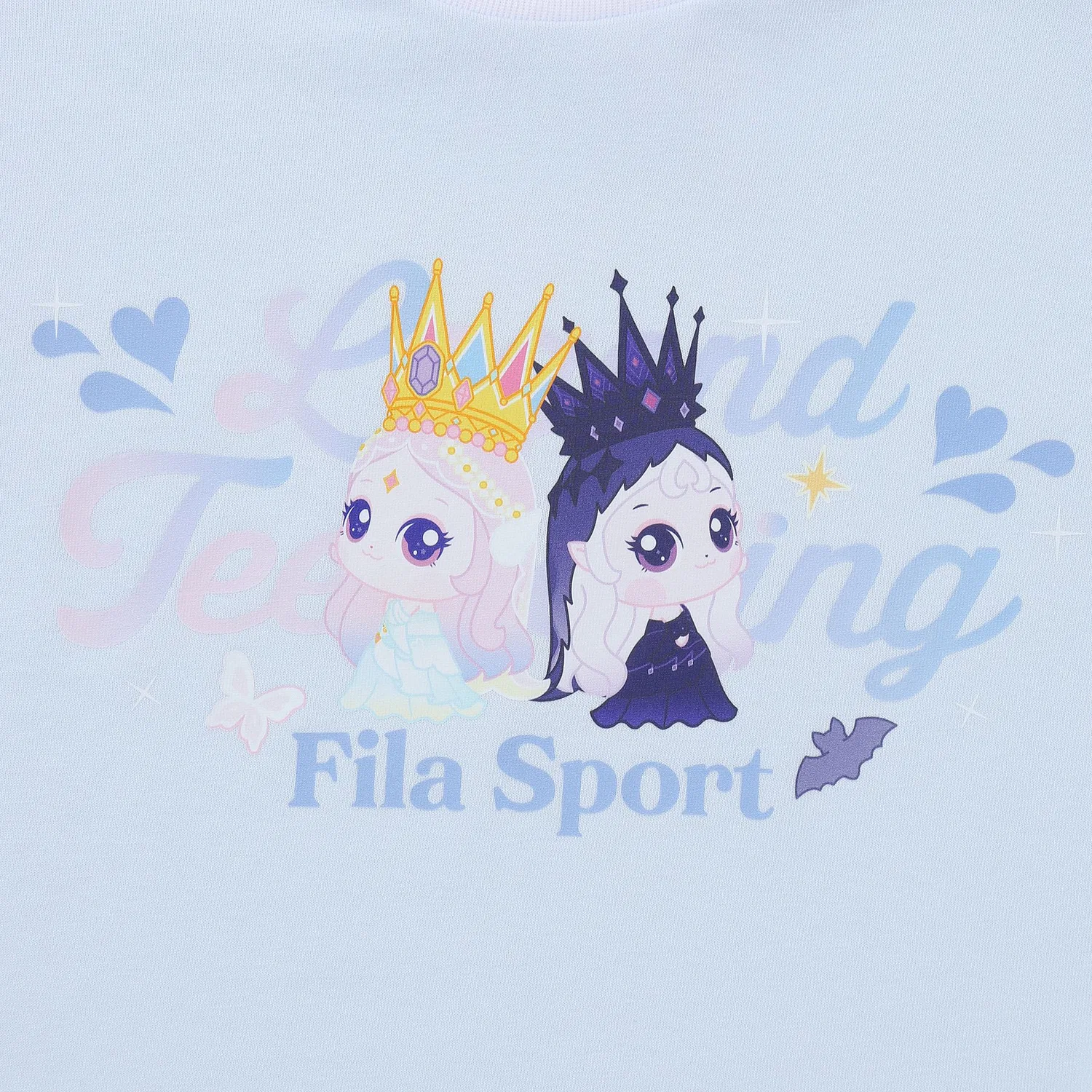 Детская футболка Princess Catch Teenieping с разрезами на рукавах синяя от Fila Kids — фото 3