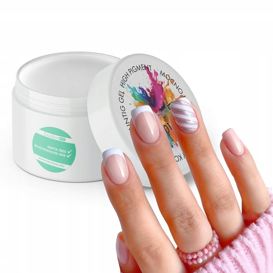 

Excellent Painting Gel Высокопигментированный декоративный гель 01 Белый 5 мл