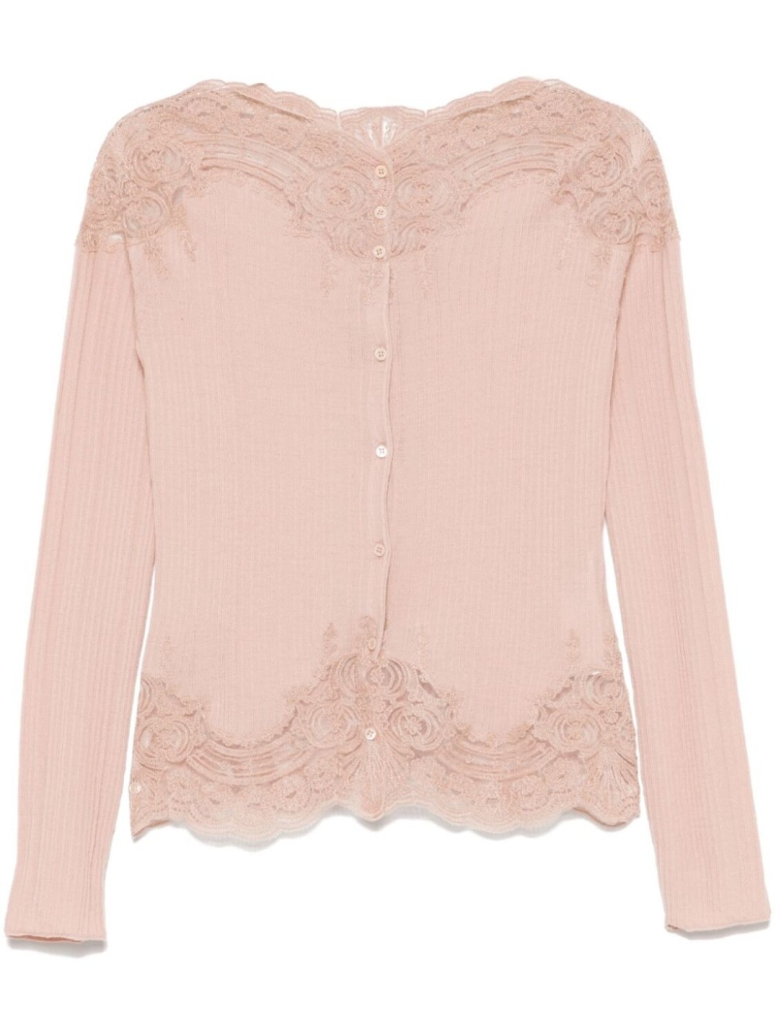 

Кардиган с кружевом Ermanno Scervino, розовый