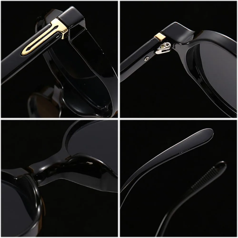 

Солнцезащитные очки UV400 для мужчин и женщин | Круглые градиентные линзы в стиле панк | Для вождения и занятий спортом на открытом воздухе generic, Leopard Grey