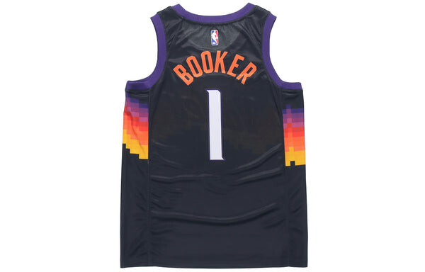 Майка Nike NBA Retro Jersey Vest SW Fan Edition Phoenix Suns Devin Booker 1 Black, черный — фото 2