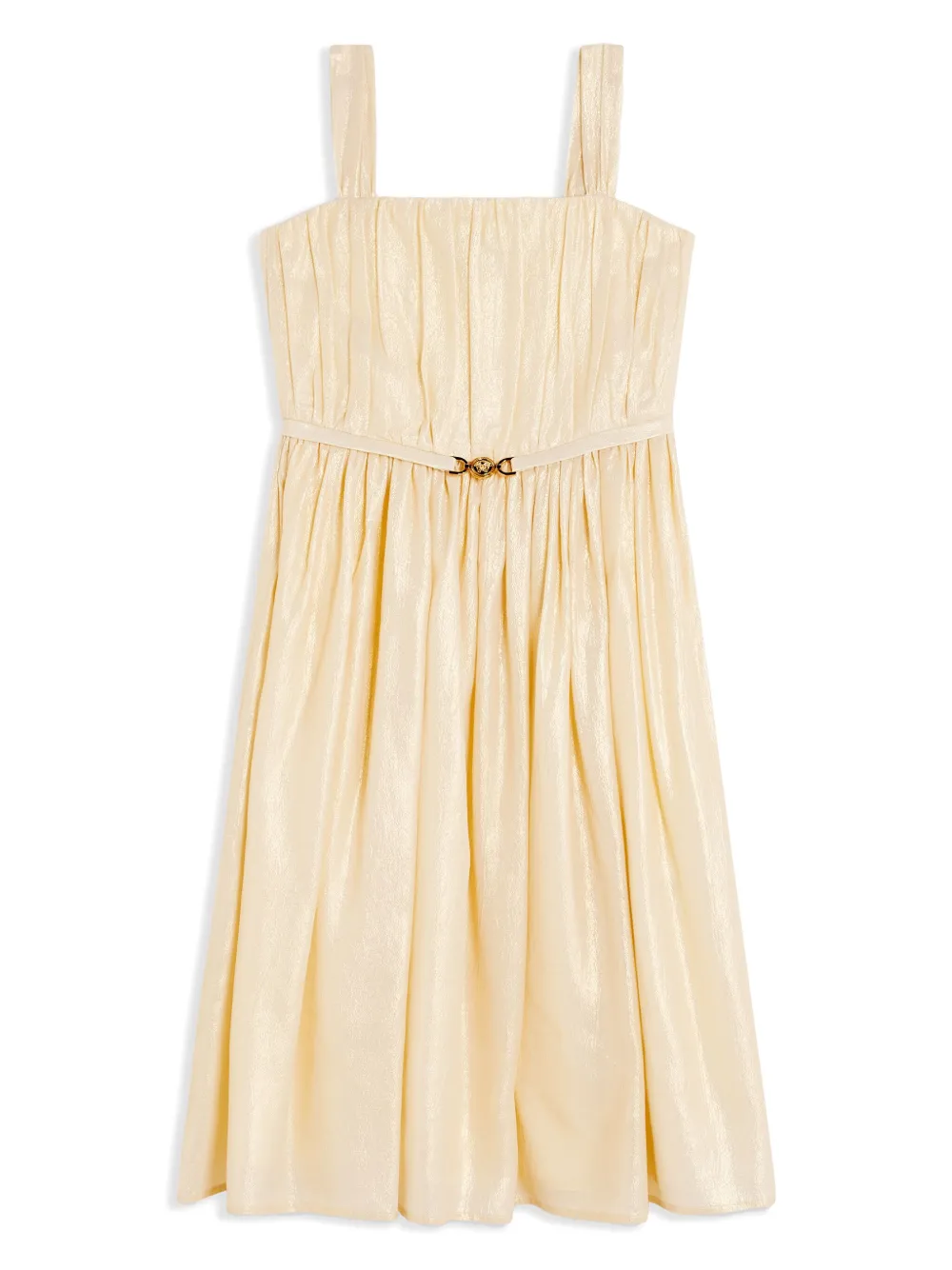

Платье со складками Versace Kids, золотой
