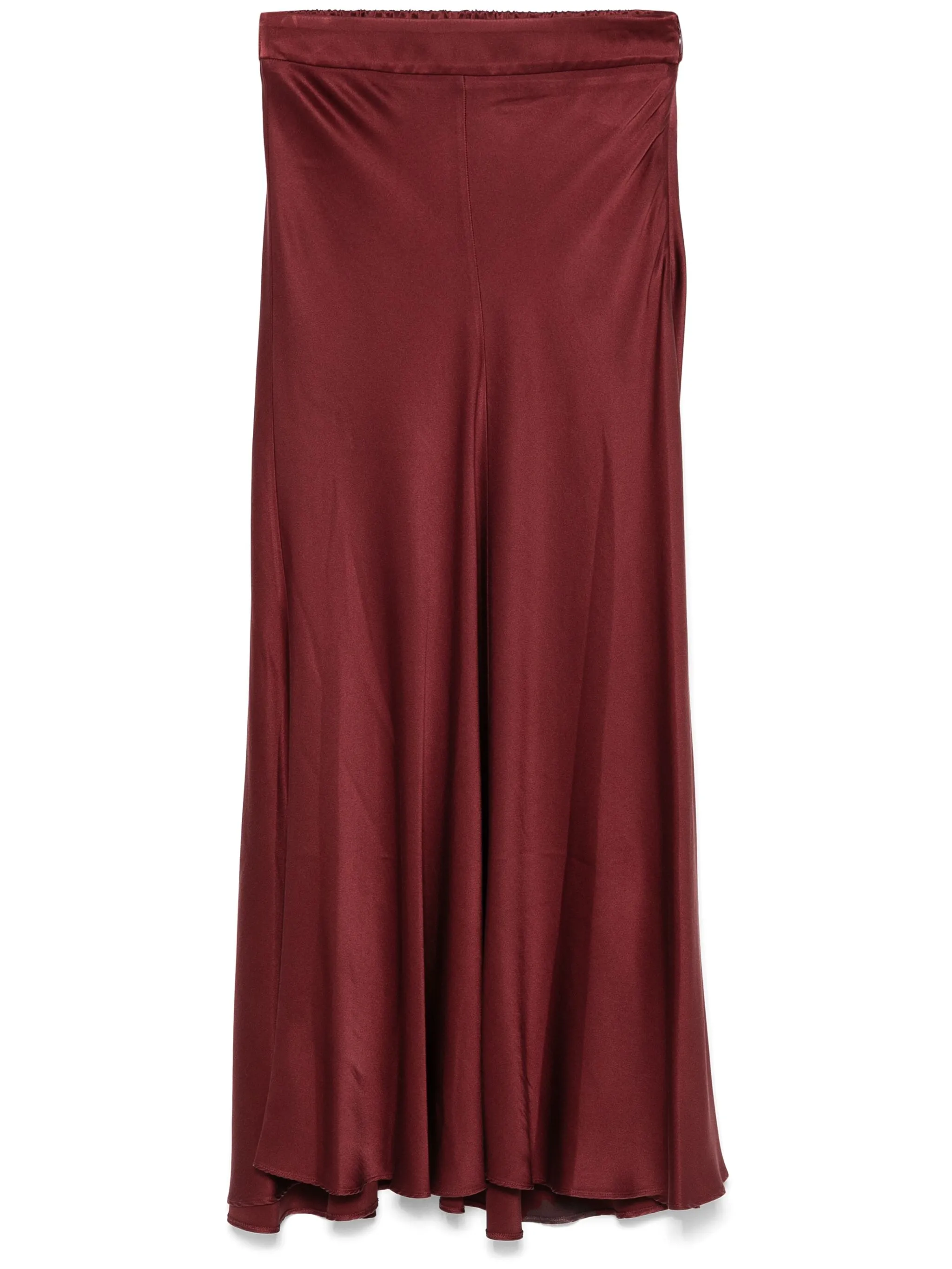 

Атласная юбка макси Forte Forte, коричневый