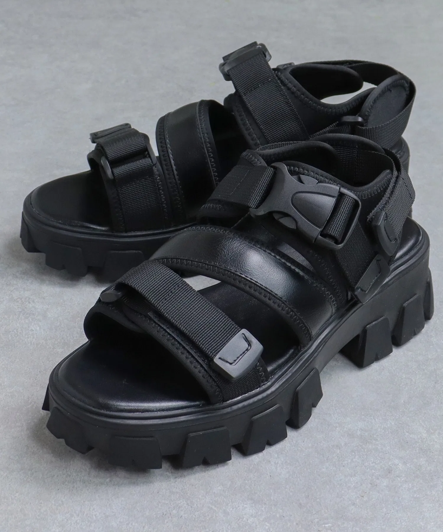 Мужские сандалии LOVEHUNTER +5.5cm High Sole Belted Sandals — фото 4