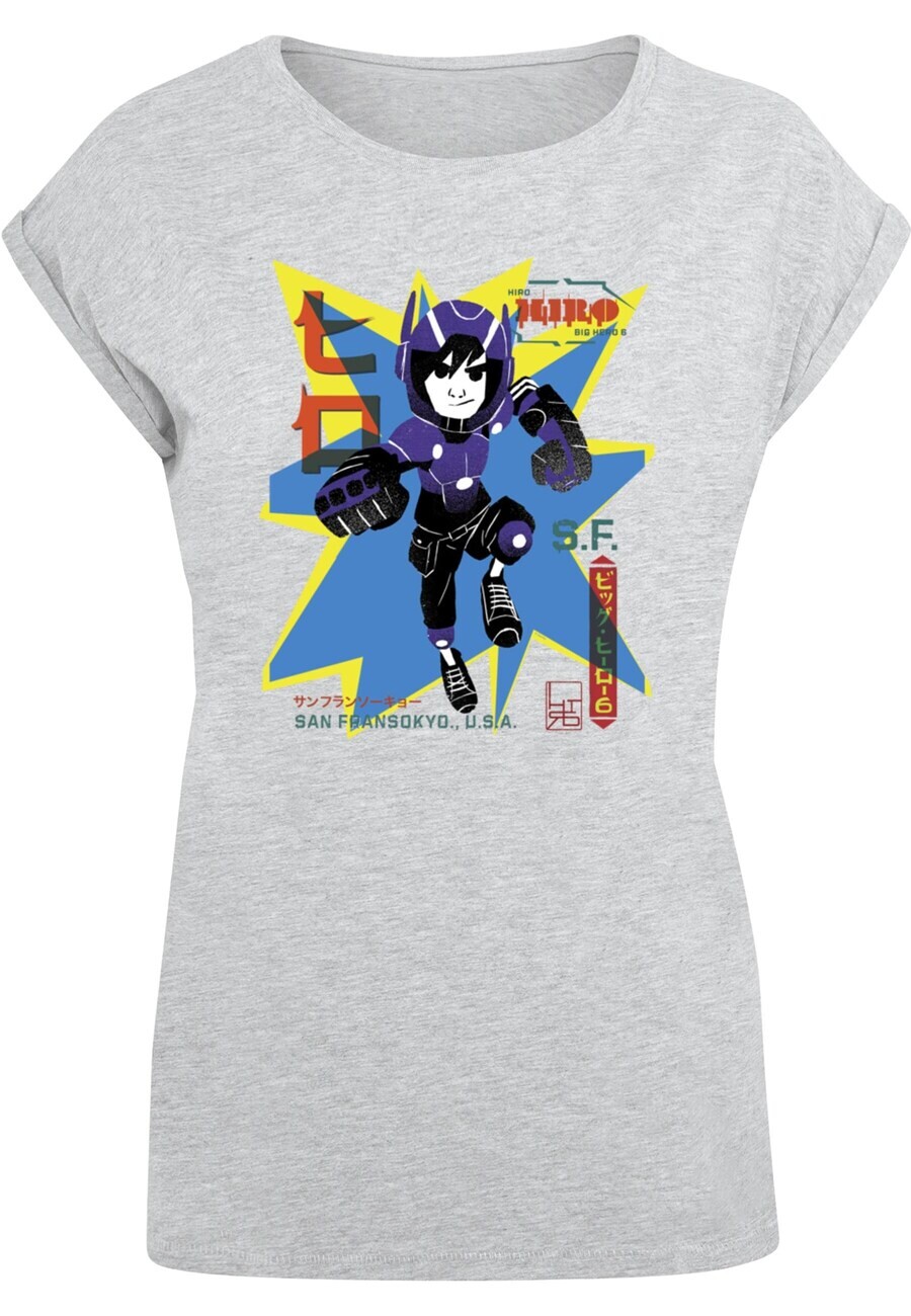 

Футболка ABSOLUTE CULT Shirt Big Hero 6 - Hiro Manga, пятнистый серый