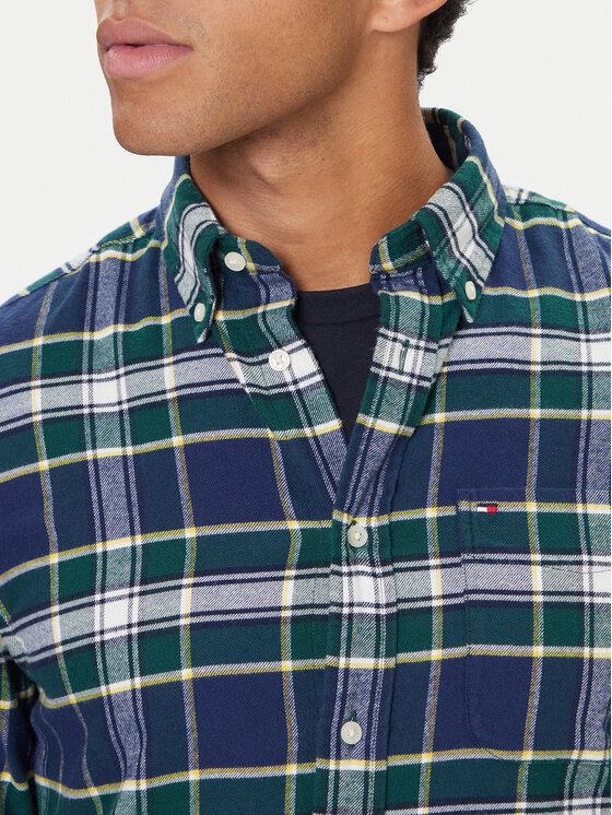 Рубашка regular fit Hero MW0MW40473 Tommy Hilfiger, синий — фото 4