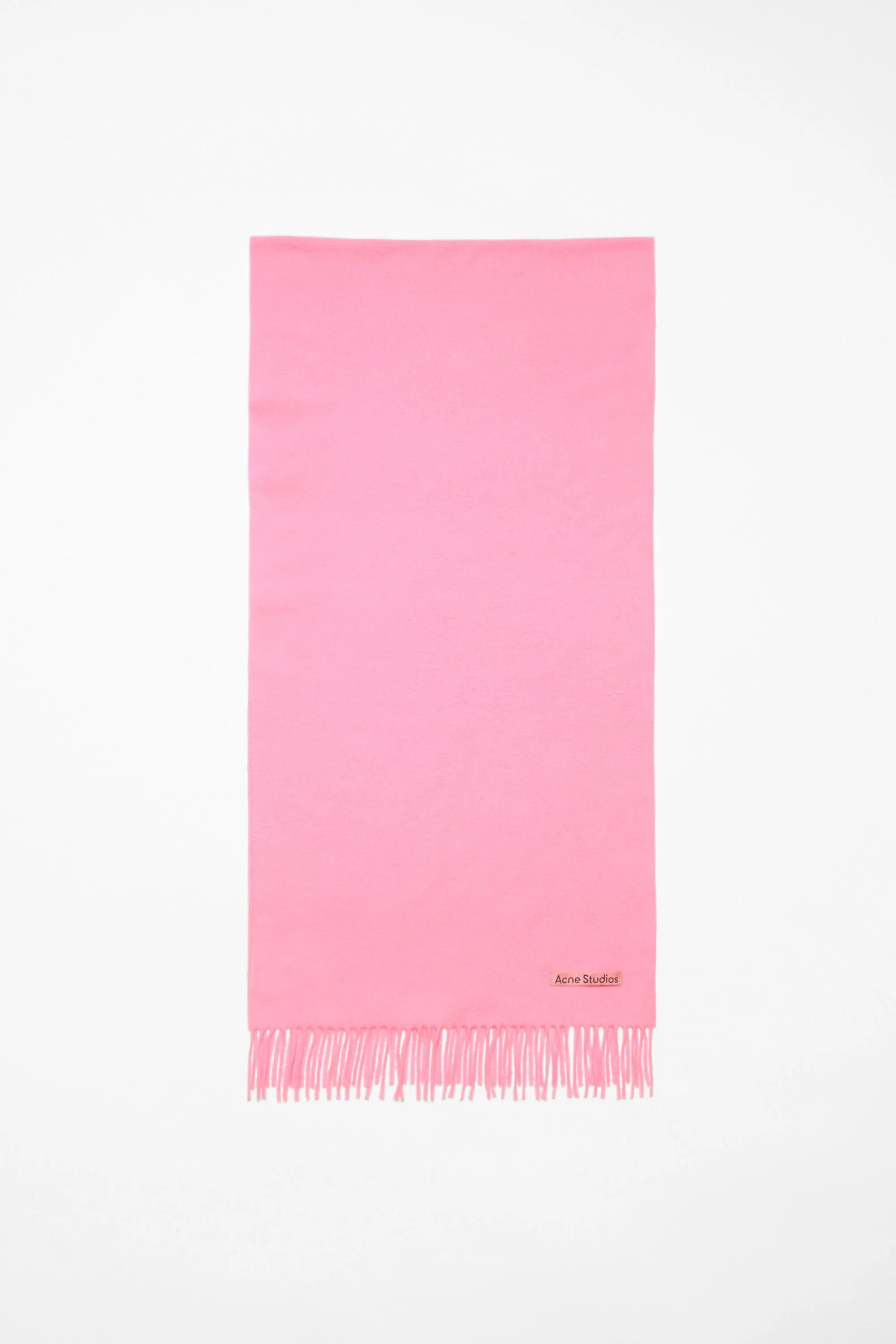 

Шерстяной шарф с бахромой – узкий Acne Studios, Bubble Pink