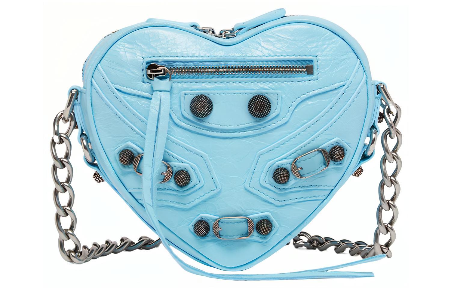 

Мини-сумка через плечо Le Cagole Heart Balenciaga