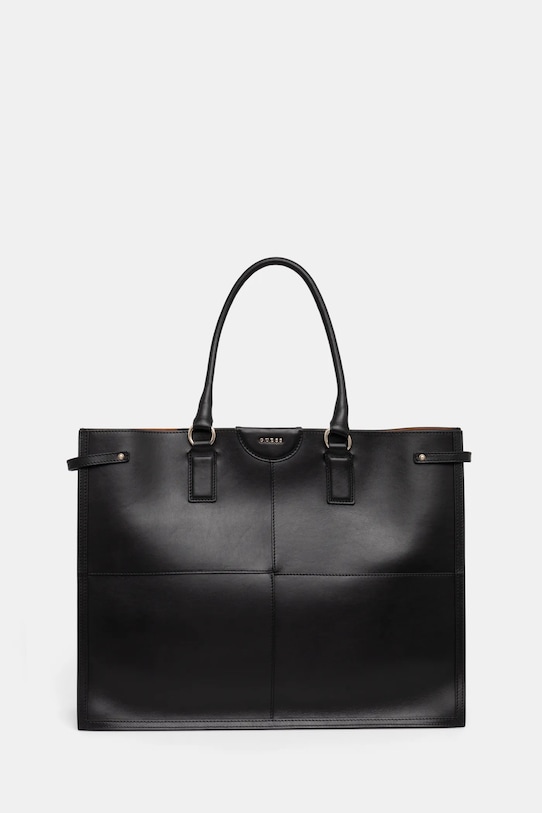 

Кожаная сумка Guess, черный