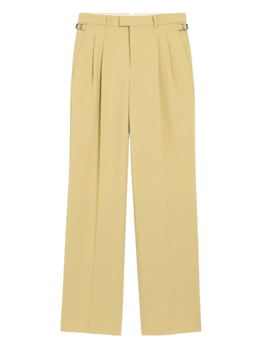 

Шерстяные брюки строгого кроя AMI Paris, желтый