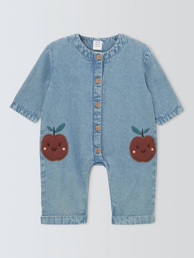

Детский комбинезон Apple Denim John Lewis, Blue