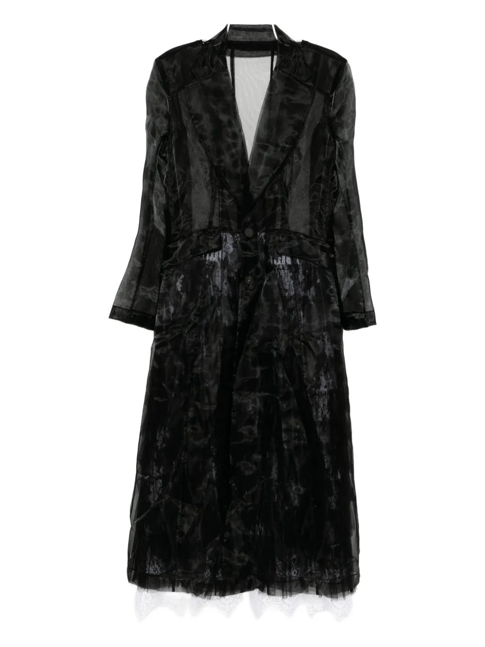 

Пальто из цветочного кружева Quetsche, черный