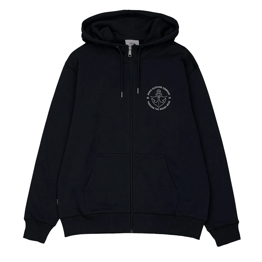 

Толстовка Makia Hook hooded full zip, черный