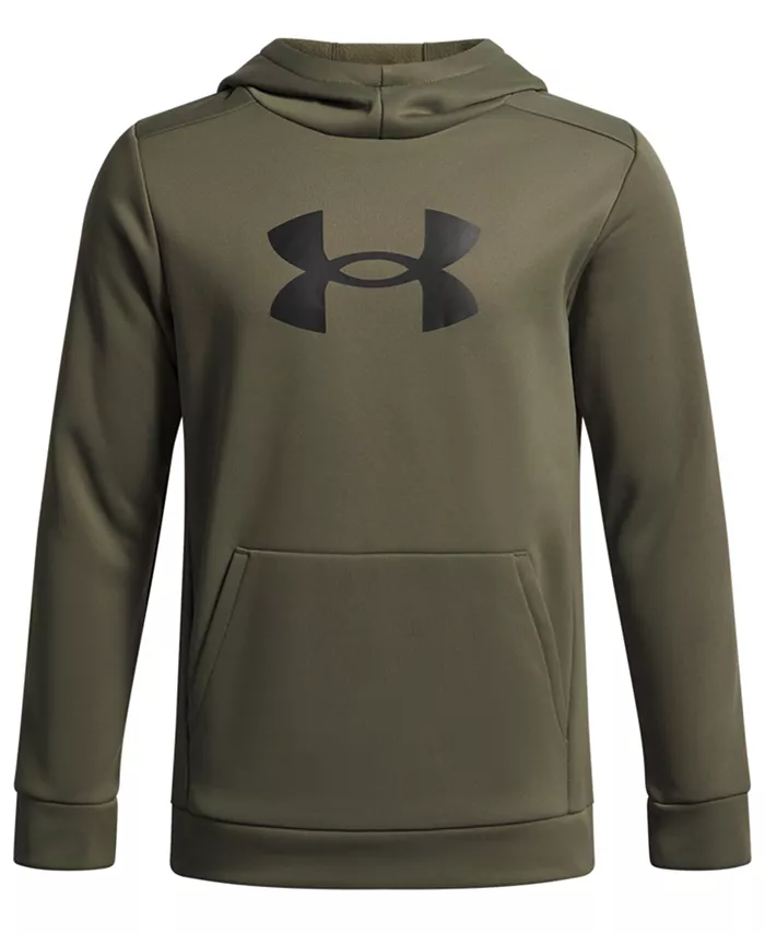 

Мальчики 6-20 Armour Fleece Big Logo Hoodie Under Armour, зеленый