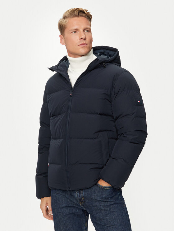 

Пуховик стандартного кроя MW0MW36599 Tommy Hilfiger, синий