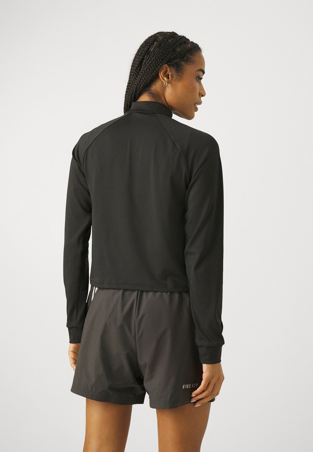 Топ с длинными рукавами TRAIN ESSENTIALS MINIMAL BRANDING 1/4 ZIP COVER UP adidas Performance, цвет black — фото 3