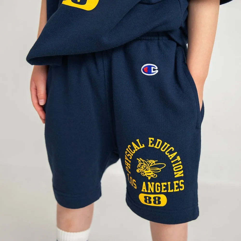 Спортивные шорты "Champion", изготовленные. Branshes, Navy blue